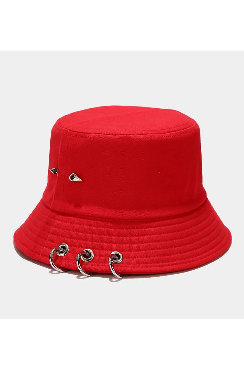 CLIP DETAILED CASUAL BUCKET HAT_CWAH0411