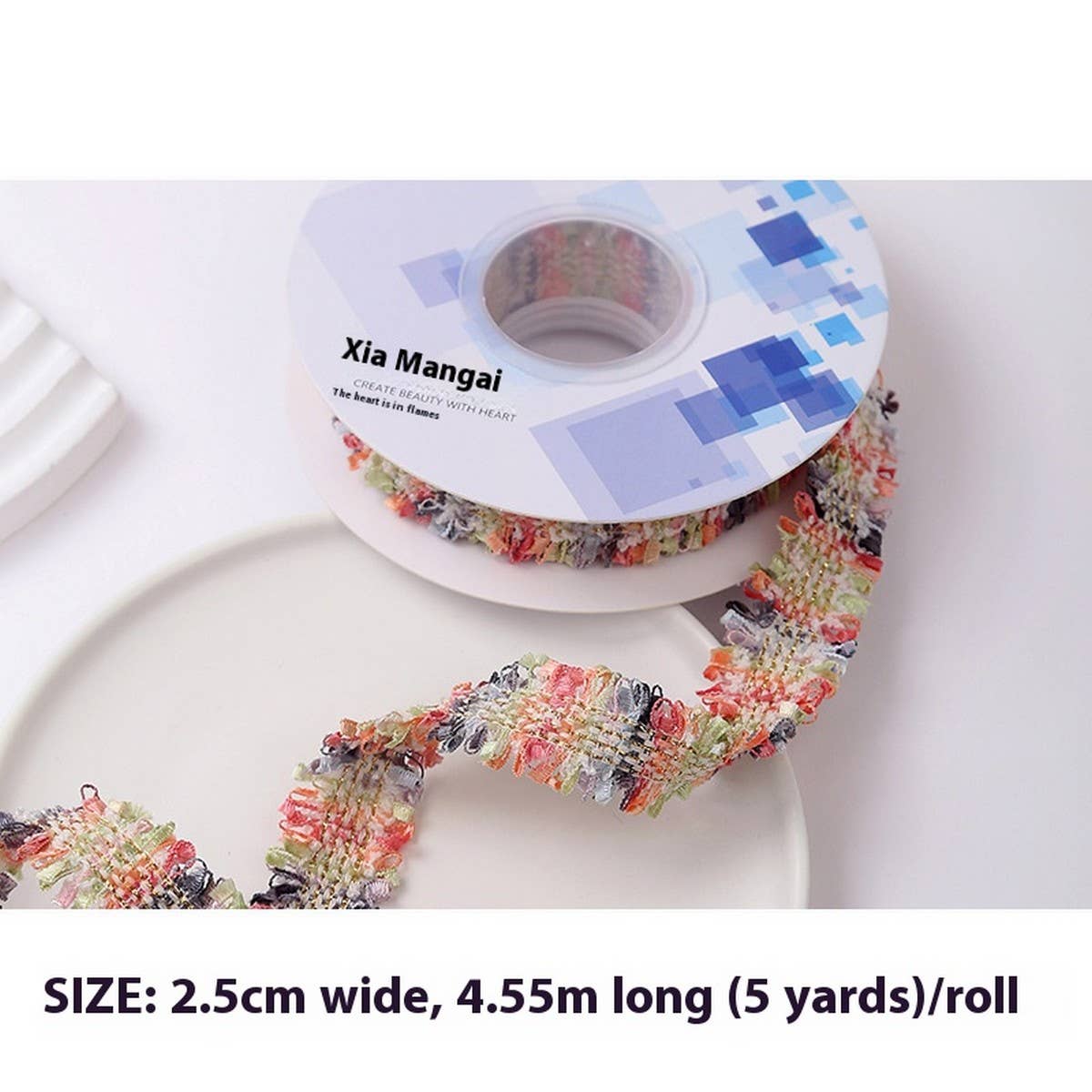 RIBBON TWEED BOUQUET FLOWER WRAP DIY RIBBON
