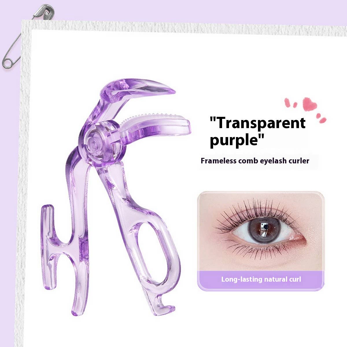 Frameless Comb Lash Curler, Portable & Precise