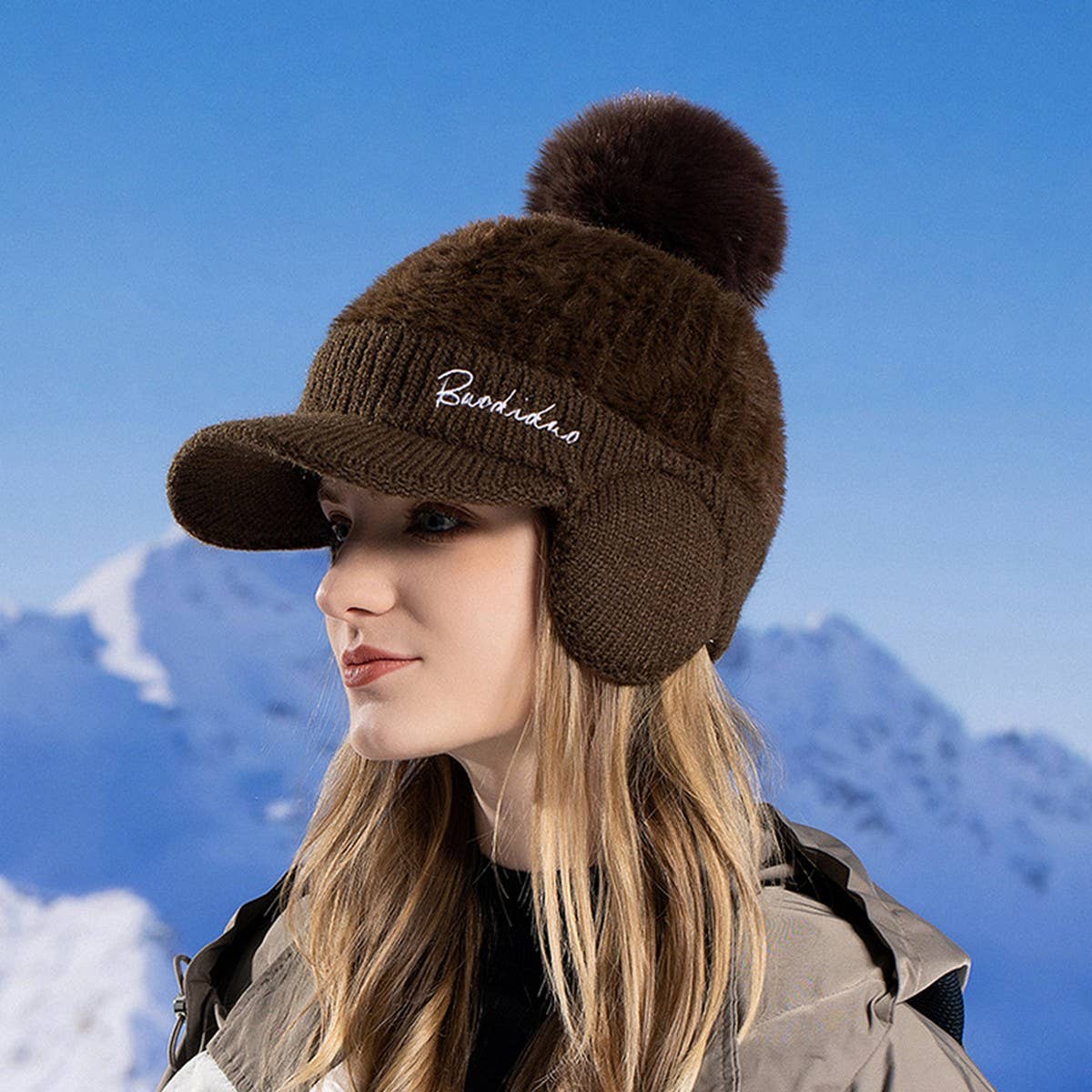 WINTER WARM EAR PROTECTION DUCKBILL BASEBALL CAP