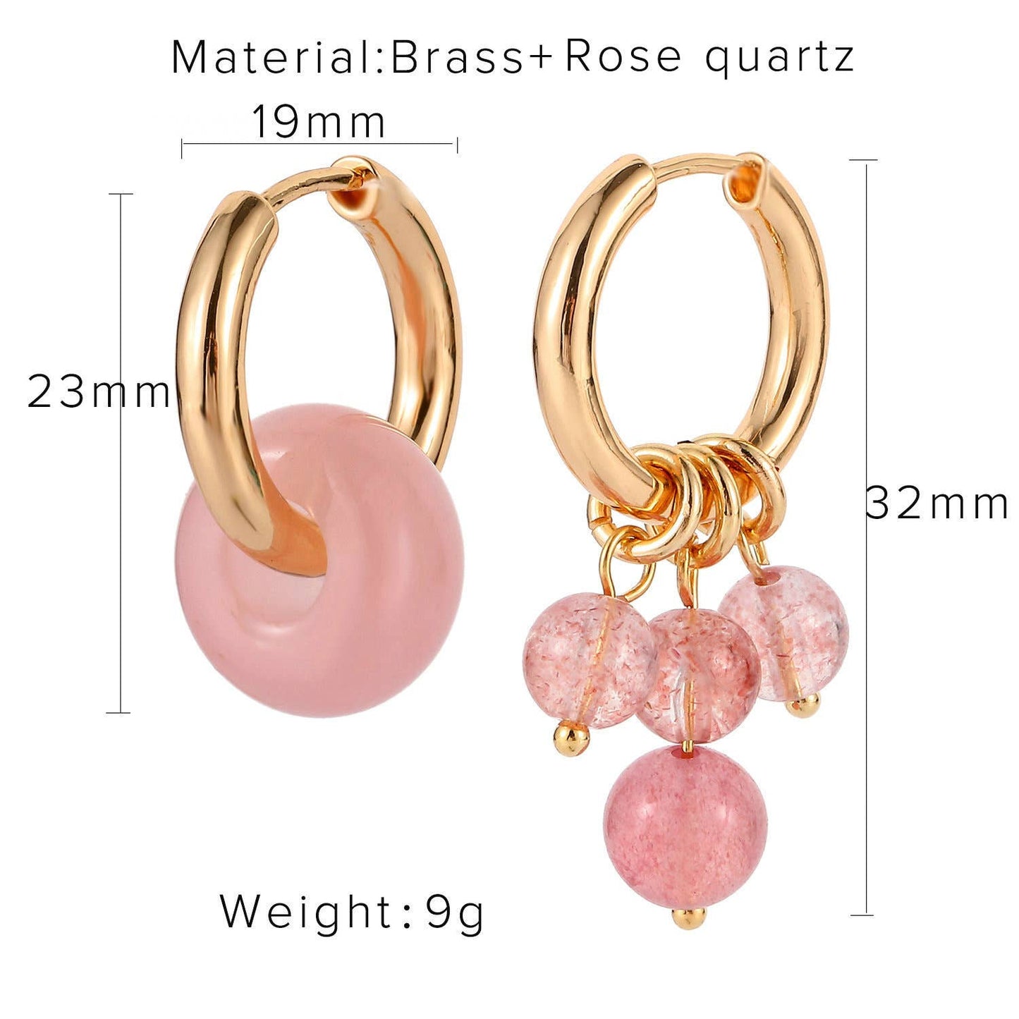 Trendy pearl element earrings