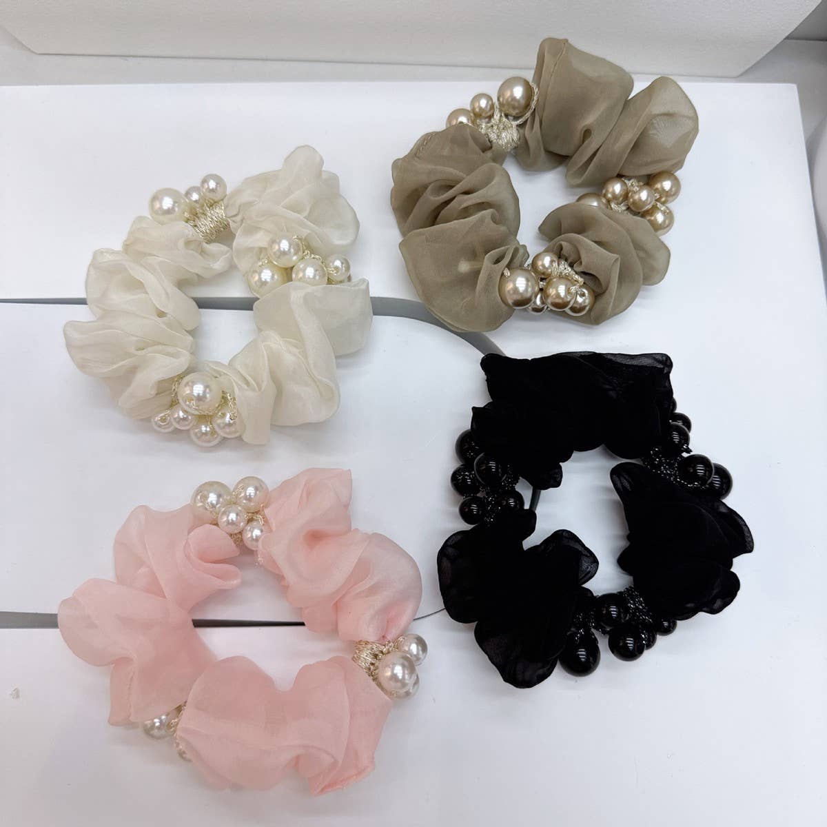 Elegant Pearl Hair Tie Cute Ponytail Holder
