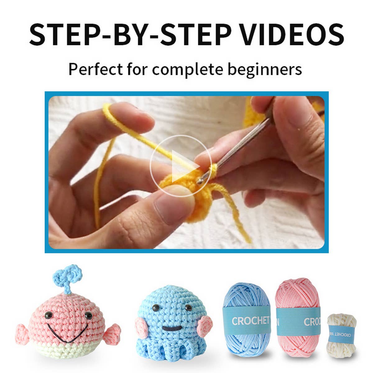 DECORATION HANDMADE DIY CROCHET MATERIAL PACKAGE