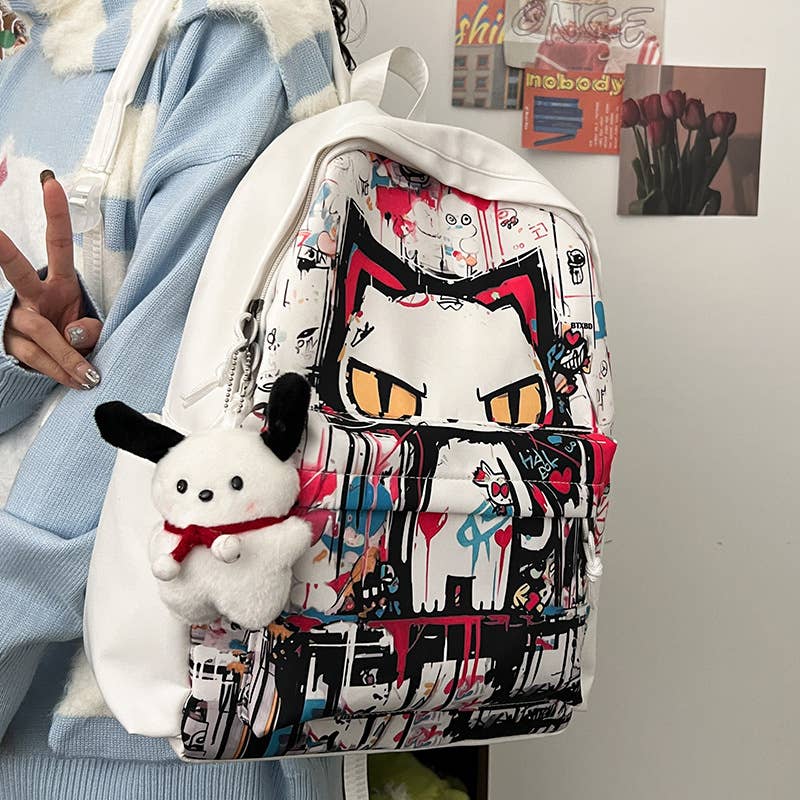 Trendy large-capacity student backpacks