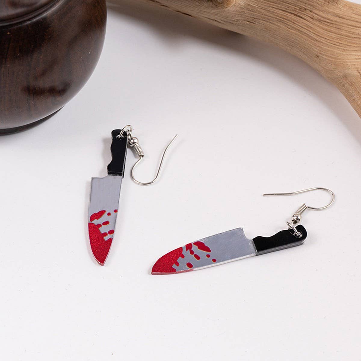 DARK HALLOWEEN FUNNY CREATIVE BAT EARRINGS