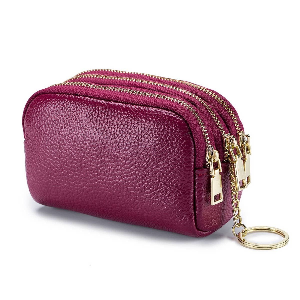 MULTIFUNCTIONAL HEADER COWHIDE MINI COIN PURSE_CWAB3893
