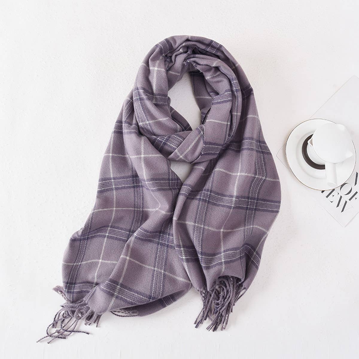 Vintage Stripe Knit Scarf - Unisex Winter Wrap