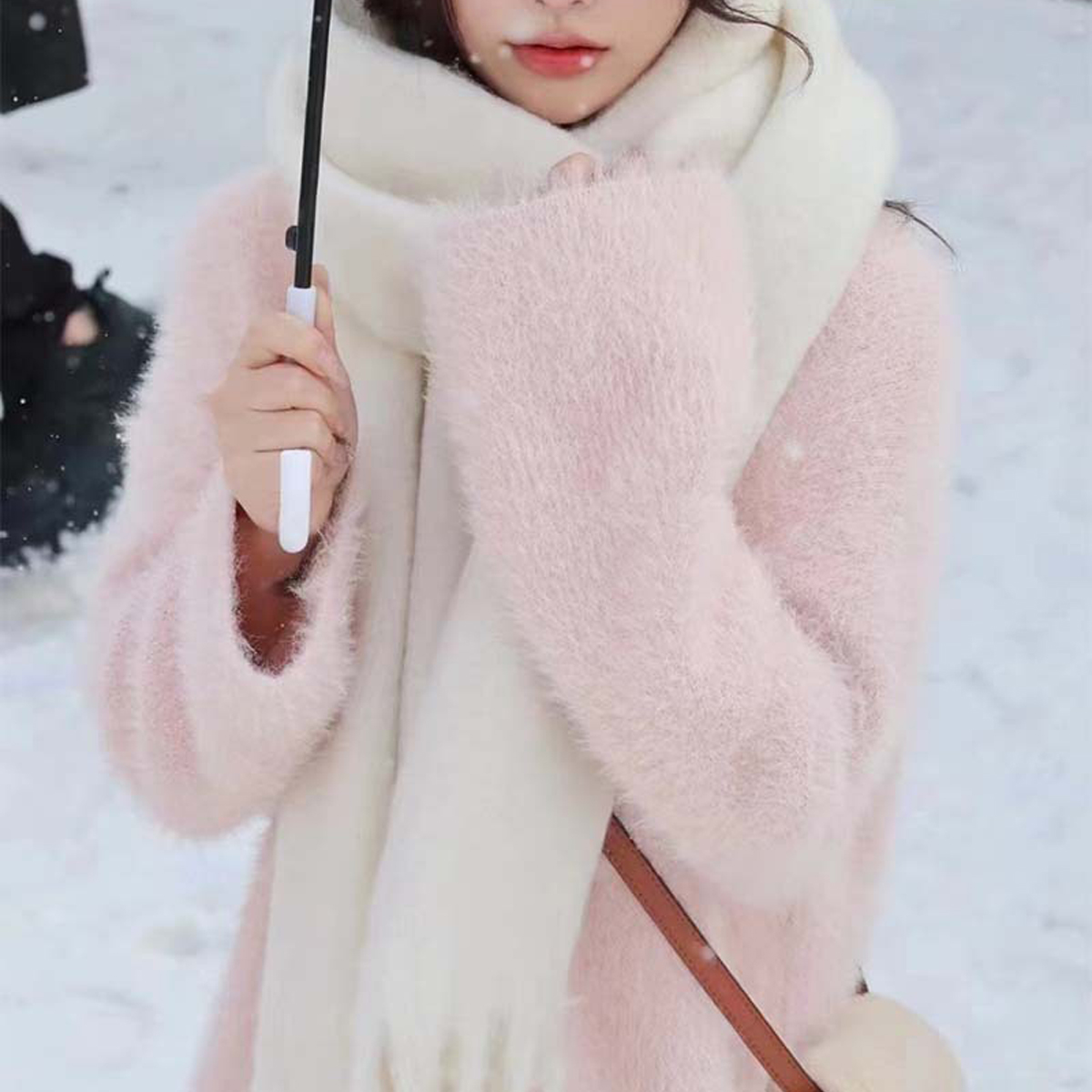 Cozy Solid Scarf ? Winter Thick Warm Wrap
