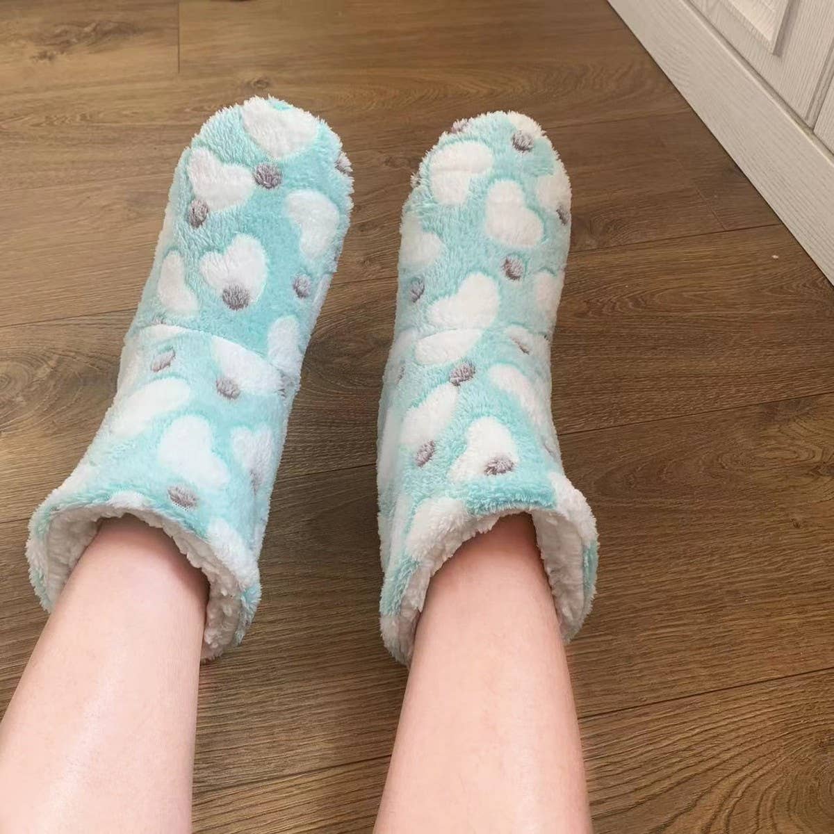 ADULTS THICKENED VELVET COMFORTABLE SOCK SLIPPERS_CWMS1206