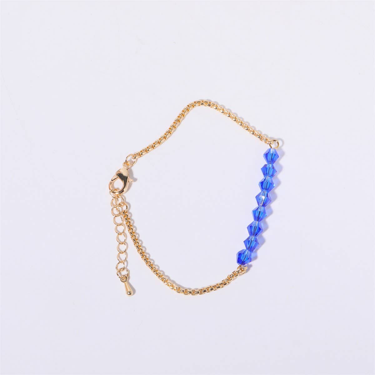 Women's Birthstone Colored Beaded Bracelet