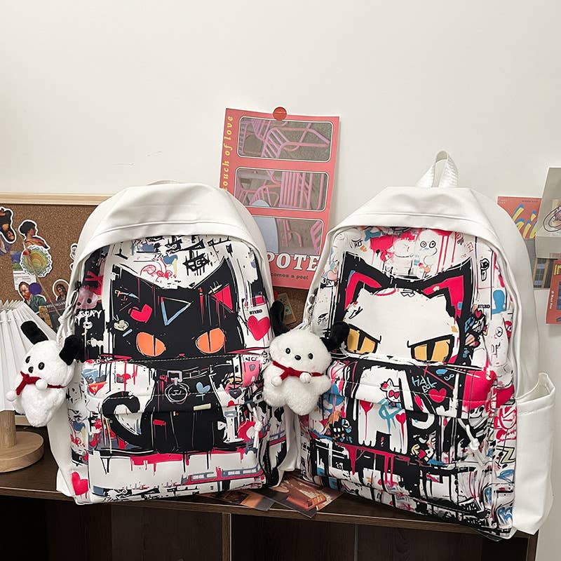 Trendy large-capacity student backpacks