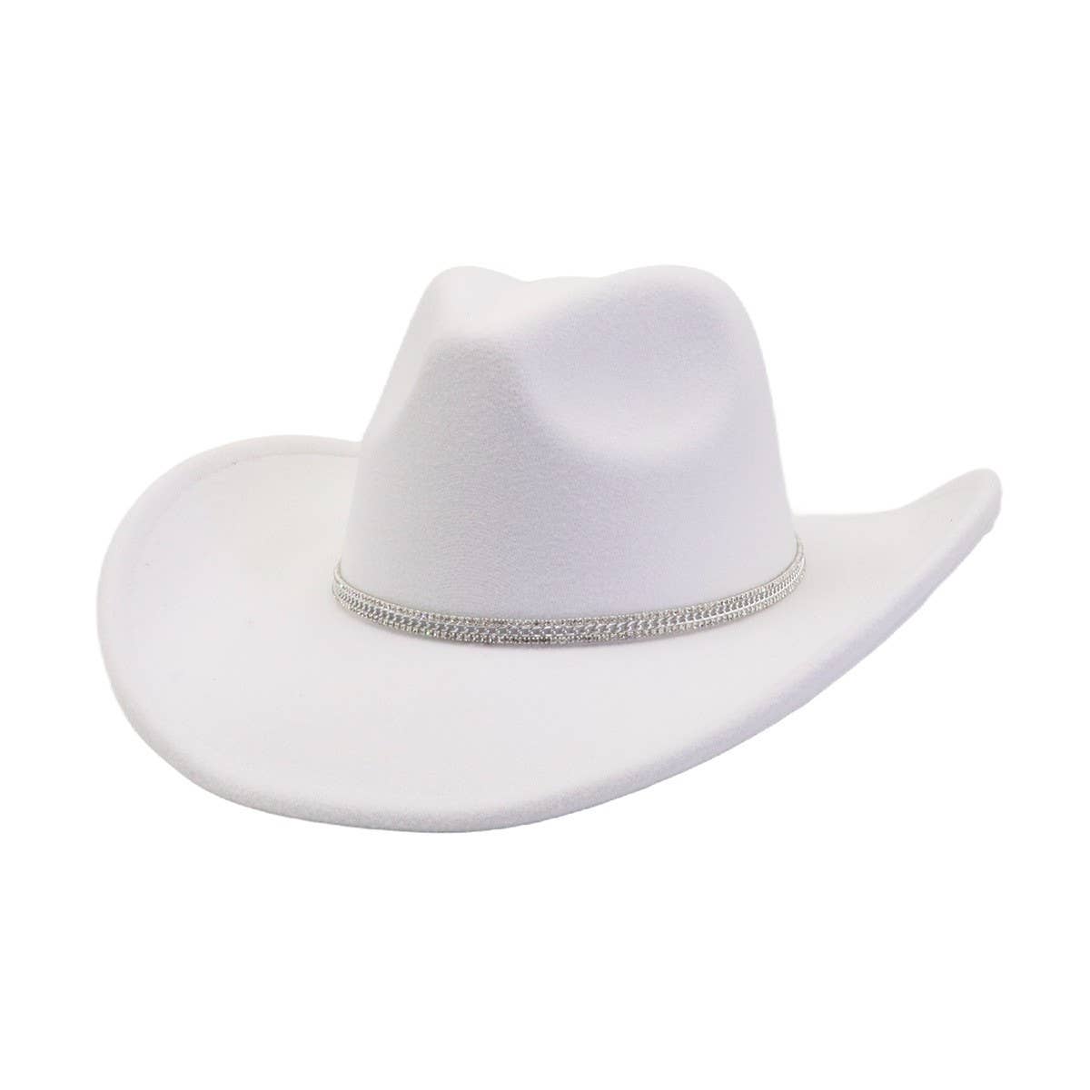 Western Ethnic Felt Cowboy Fedora Hat_CWAH04405