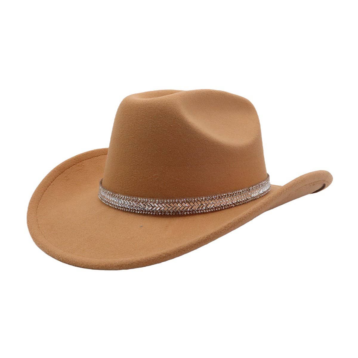 Western Wool Cowboy Fedora Hat for Couples_CWAH04396