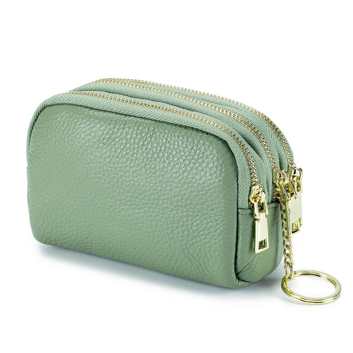 MULTIFUNCTIONAL HEADER COWHIDE MINI COIN PURSE_CWAB3893