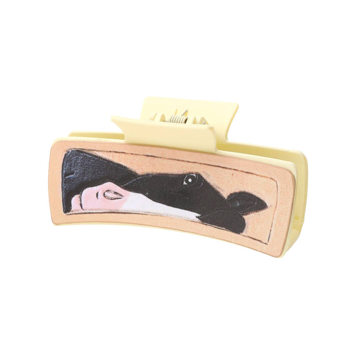 HORSE HEAD PATTERN LEATHER WESTERN HAIR CLAW CLIPS