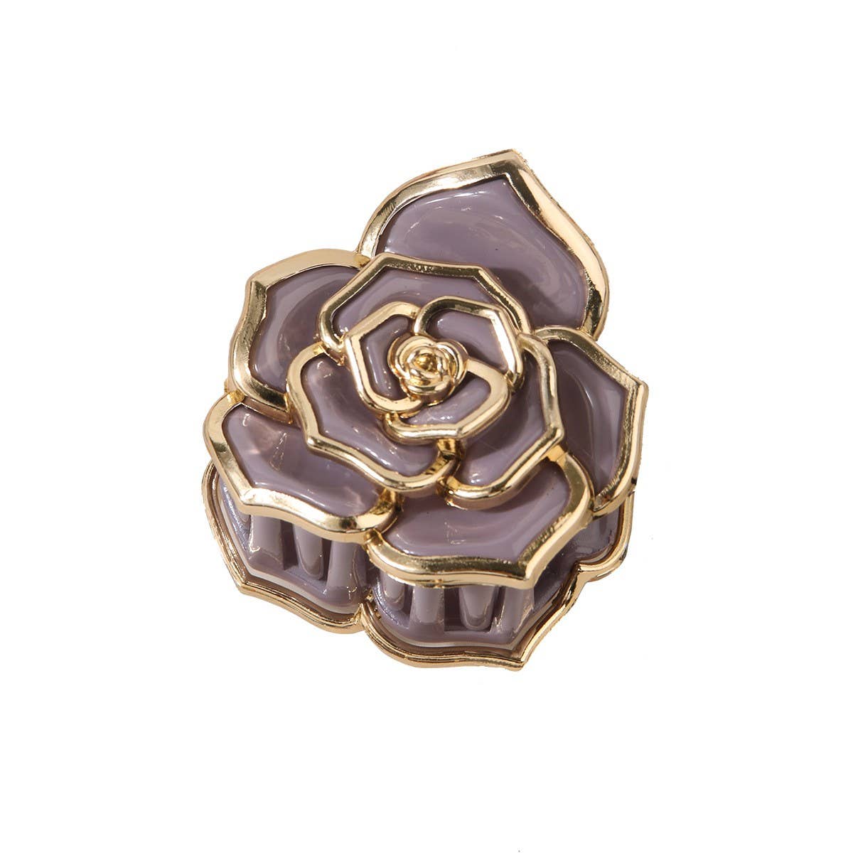 Sweet Rose Flower Hair Claw ? Small & Elegant