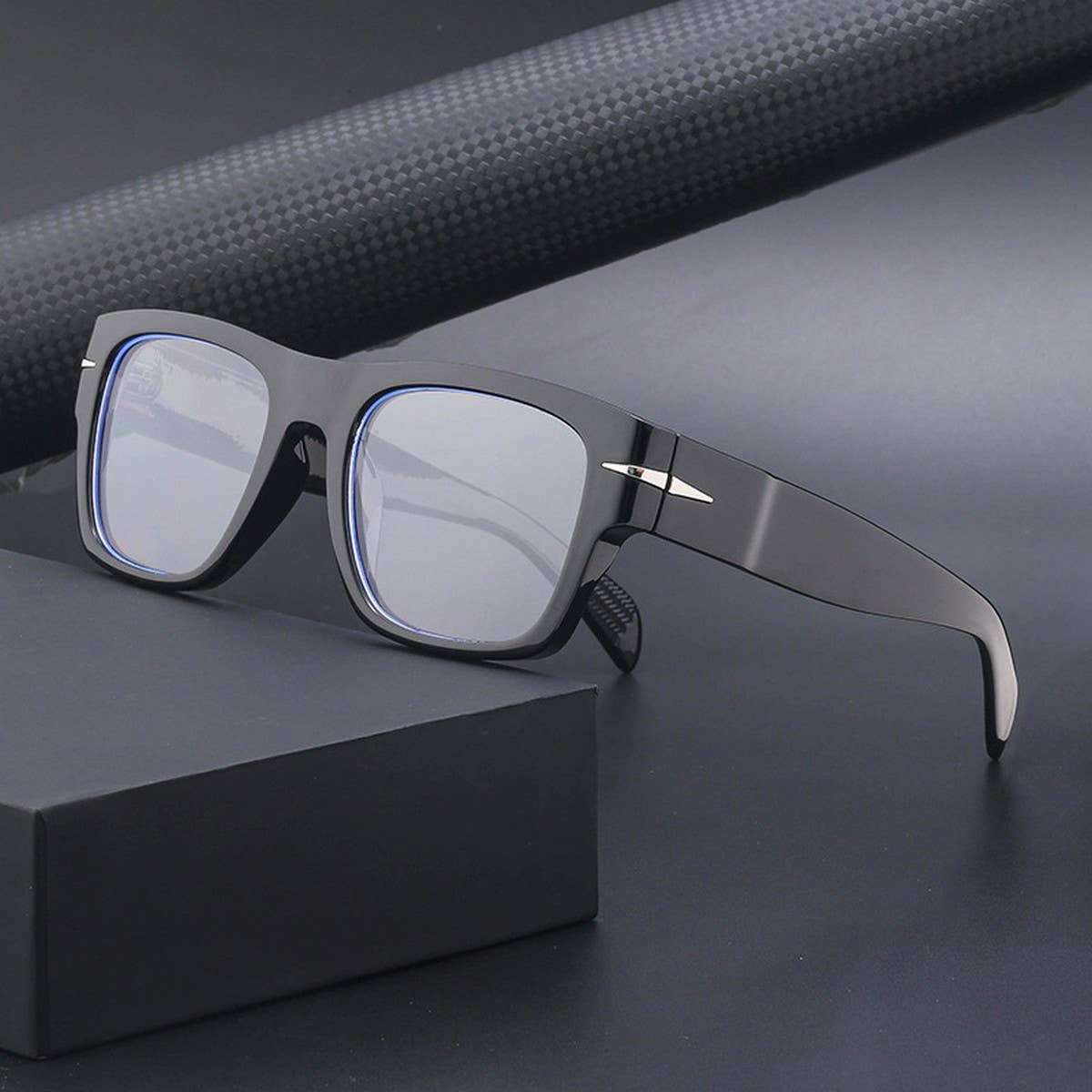 RETRO SUNGLASSES FASHION SQUARE FRAME SUNGLASSES