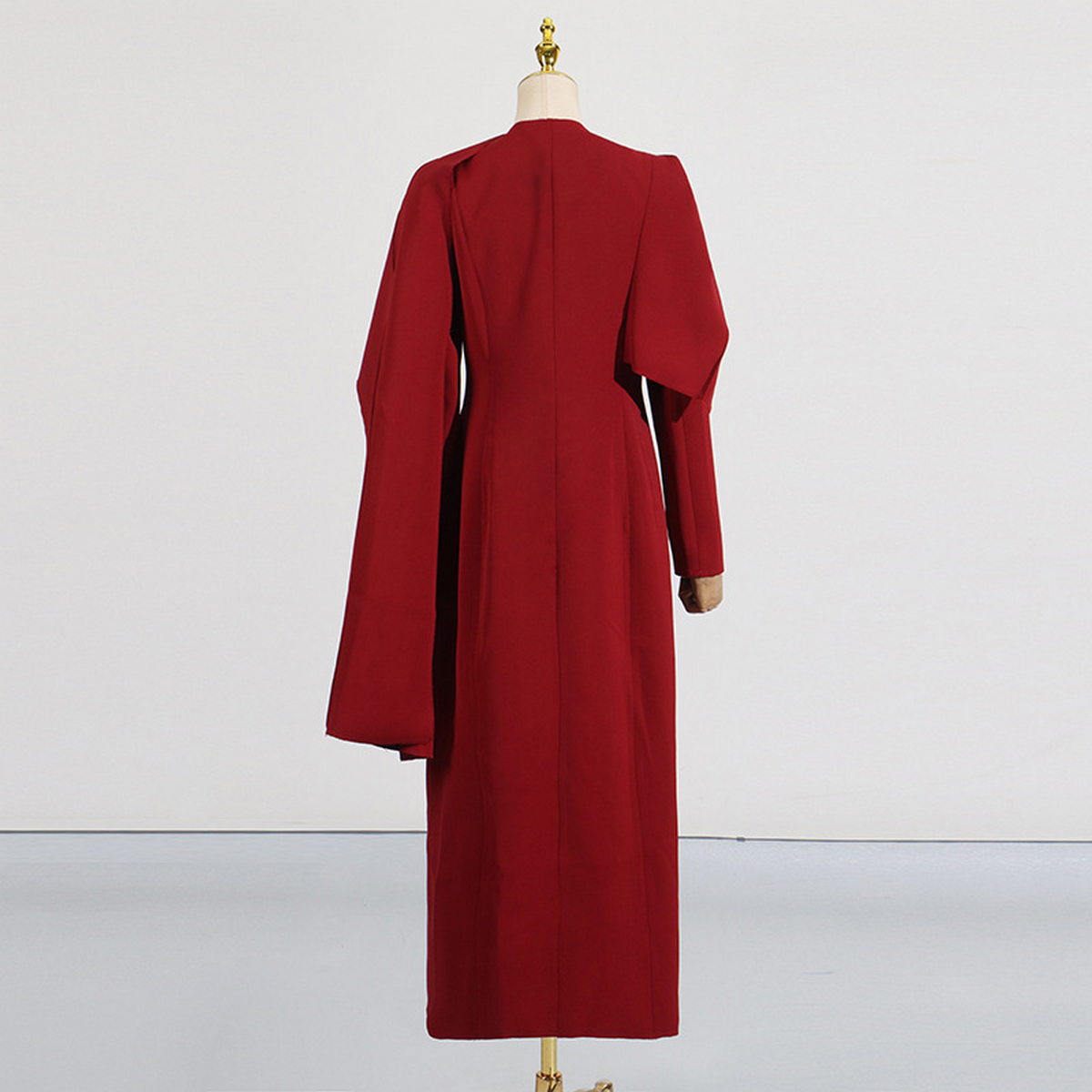 Spring New Elegant Trench Coat with Single Button_CWOCO1255