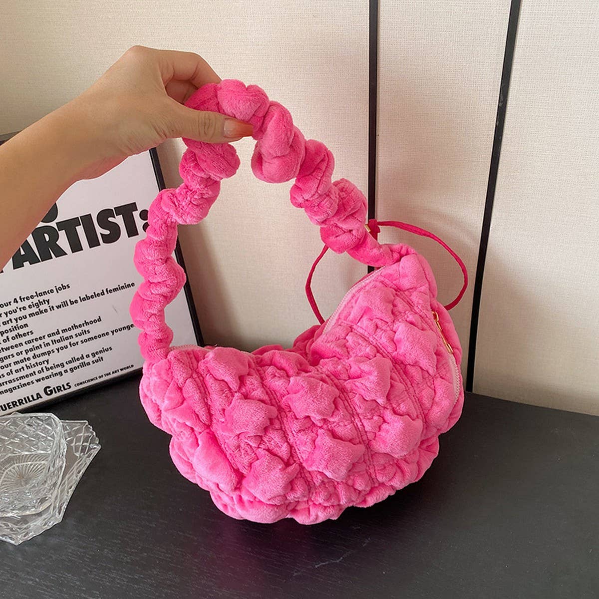 Fluffy Cloud Handbag Women Crossbody Shoulder Bag_CUAB00571