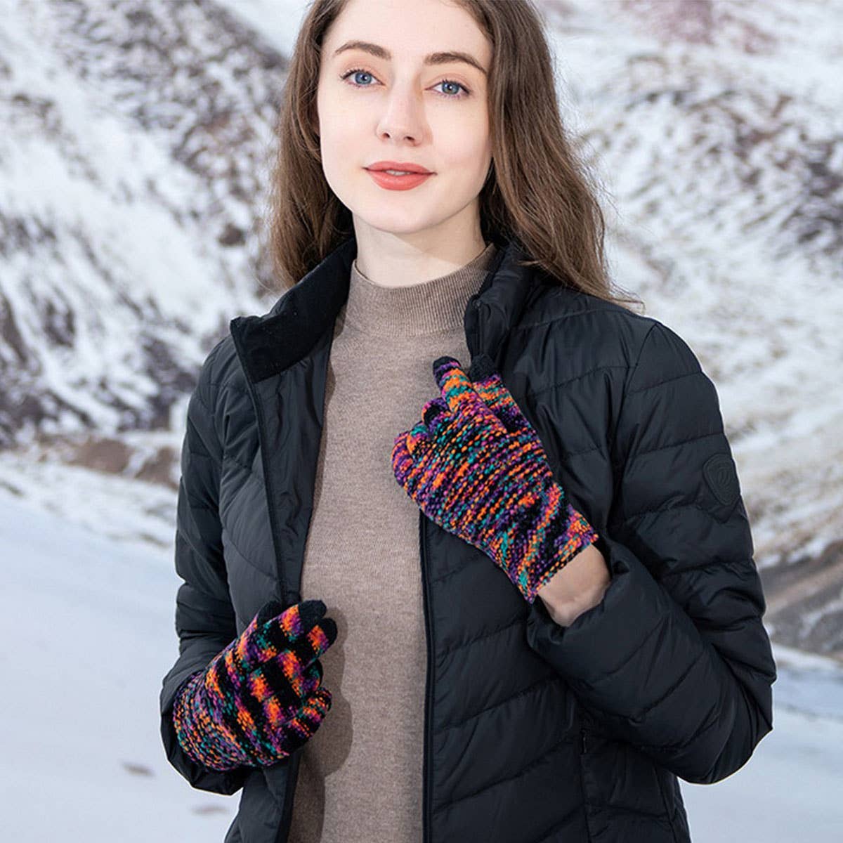 WINTER OUTDOOR TOUCH SCREEN GLOVES FOR WOMEN_CWAG0399