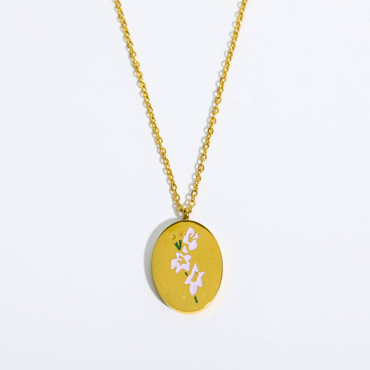 VINTAGE DECEMBER FLOWER CLAVICLE NECKLACE