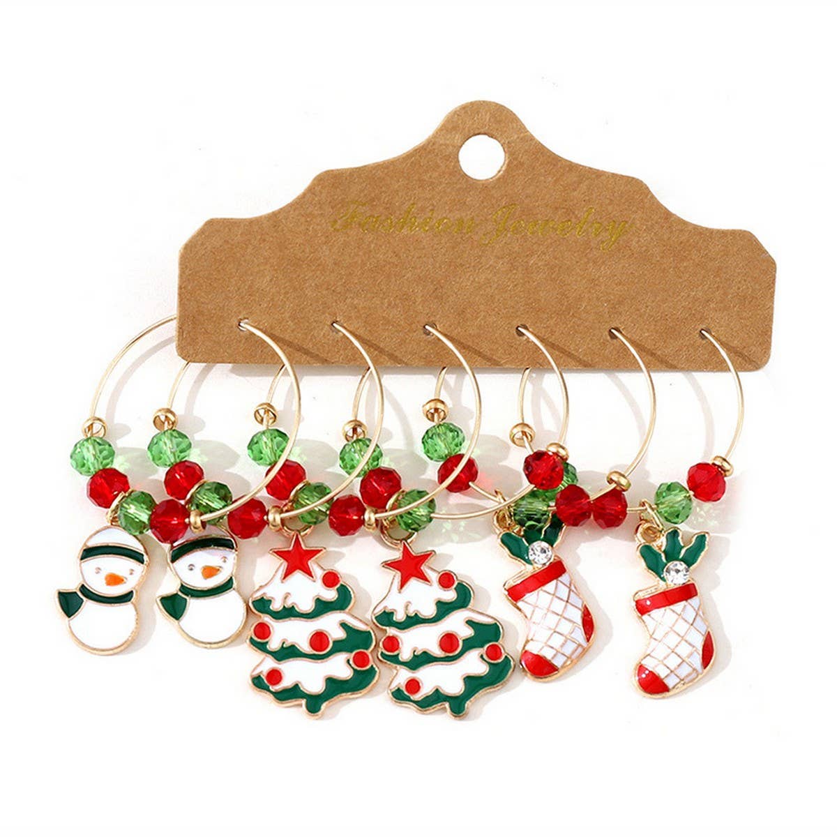 PERSONALIZED SIMPLE CHRISTMAS HOLIDAY EARRINGS_CWAJE1987