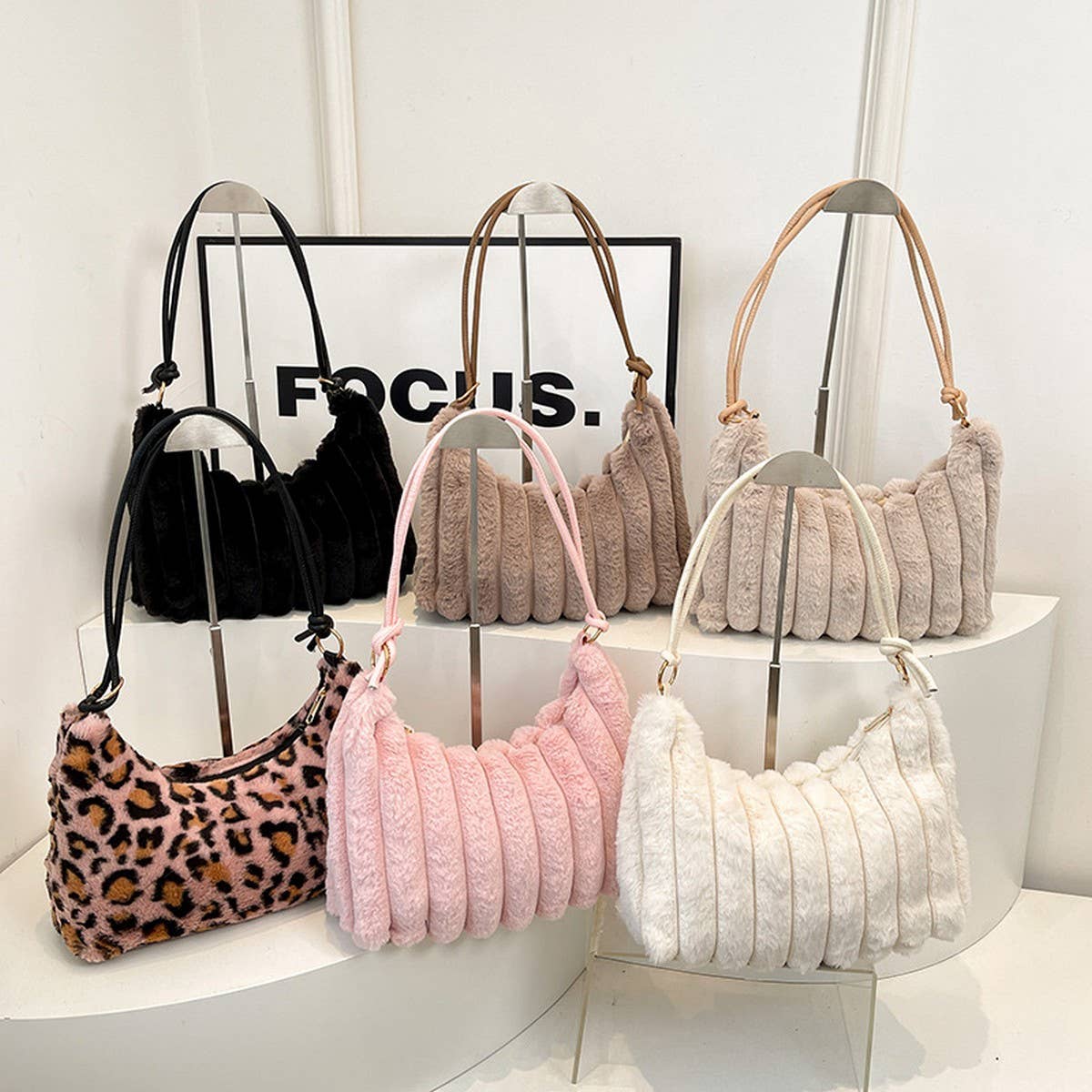 WINTER LEOPARD PRINT FASHION SHOULDER PLUSH BAG_CWAB3931