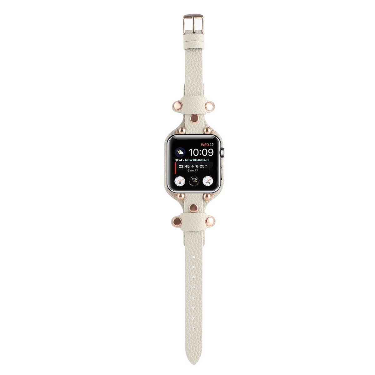 APPLE WATCH9-1 RIVET LEATHER STRAP_CWWW0044