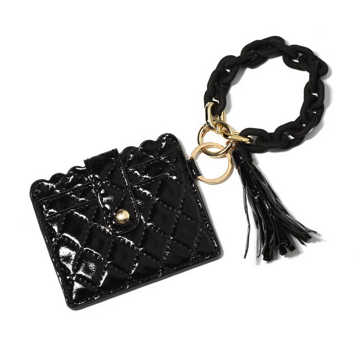 Macaron Wallet with Acrylic Clasp & Keychain_CWAB4962