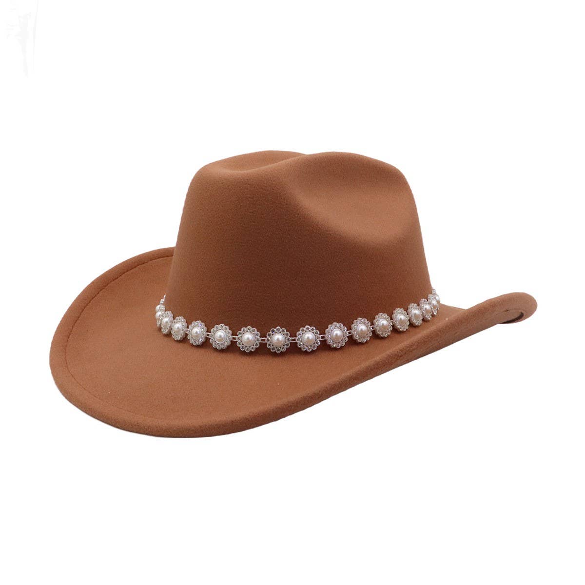 Men & Women Ethnic Wool Cowboy Fedora Jazz Hat_CWAH04454