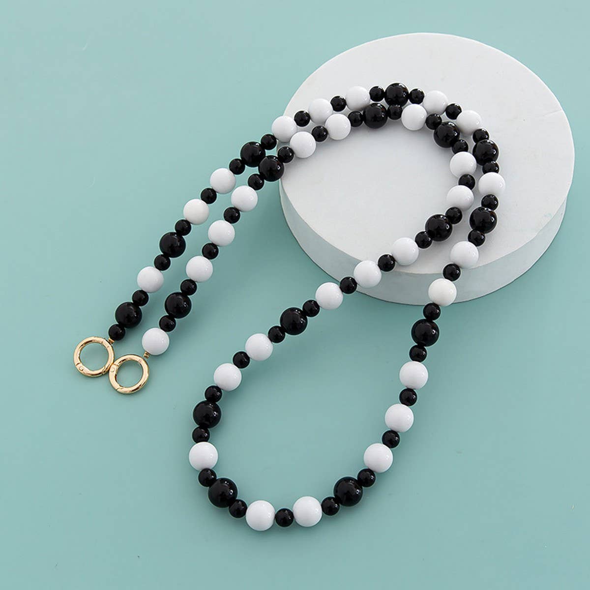 47.24"Macaron Color Round Bead Bag Chain_CWMM5107