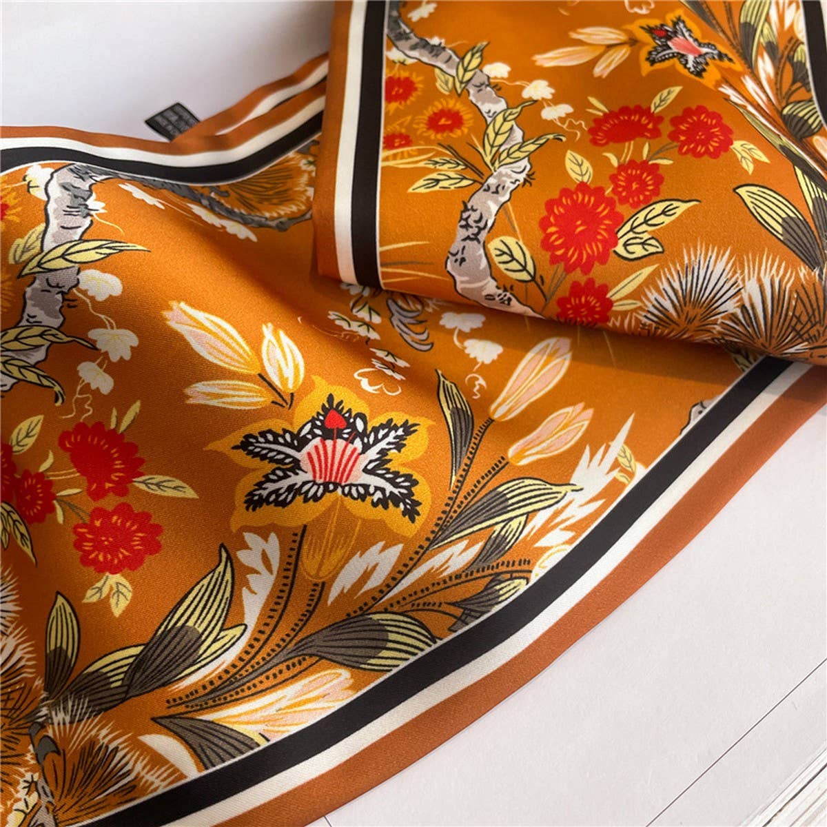 TEMPERAMENT THIN NARROW RIBBON HEAD SCARF