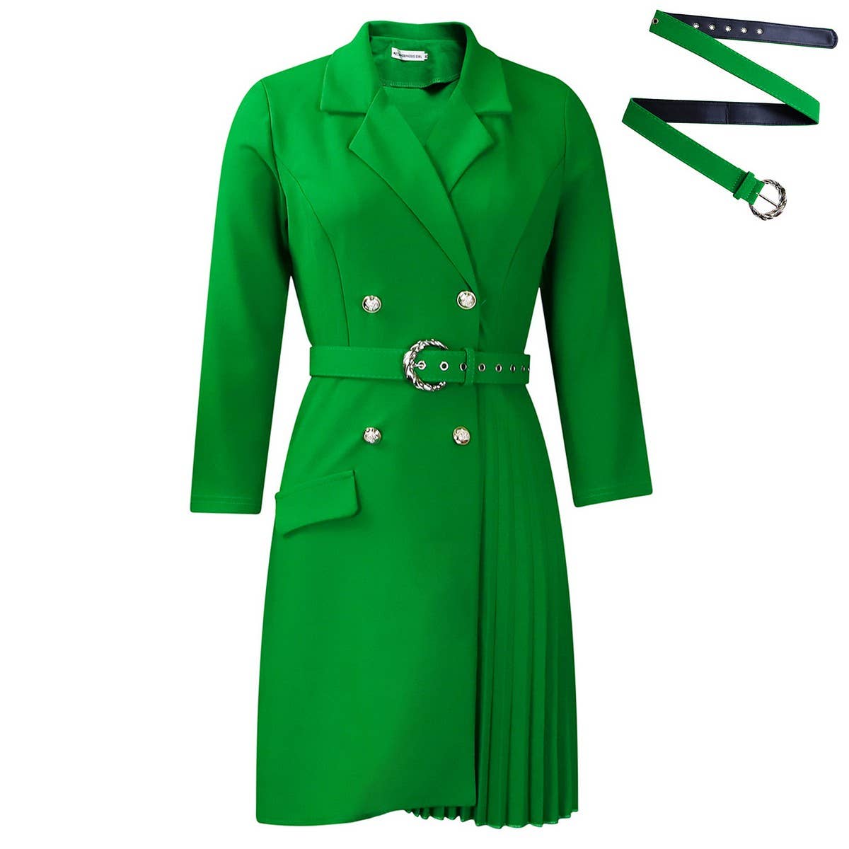 HIGH WAIST FASHIONABLE WAIST MID-LENGTH SUIT DRESS