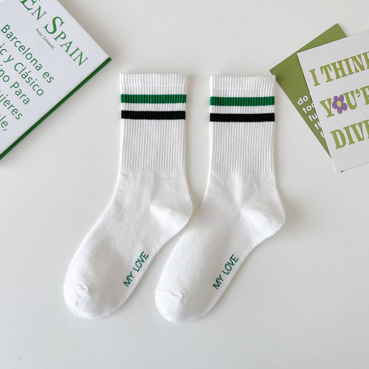 2024 NEW LETTER EMBROIDERY MIDDLE SOCKS_CWMS0918