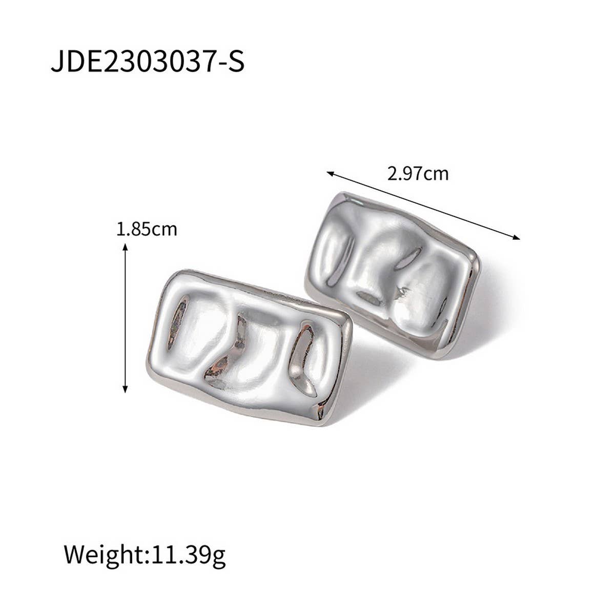EXAGGERATED FASHIONABLE GEOMETRIC SQUARE EARRINGS_CWAJE1356