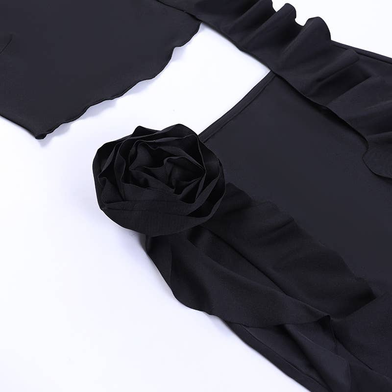 FLOWER DRESS BAG HIP SKIRT HOTTIE SUIT