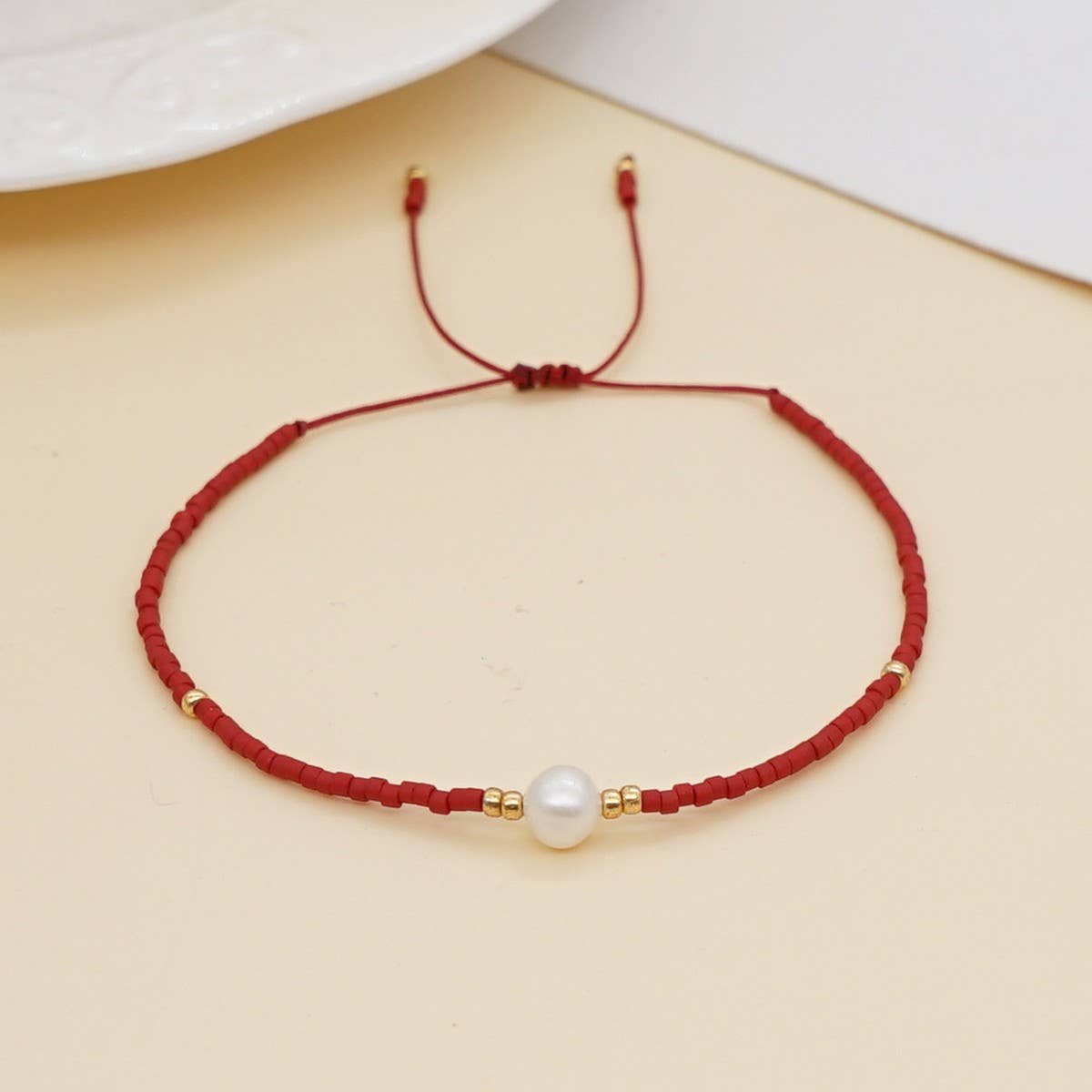 HAND-WOVEN FASHIONABLE RICE BEADS BRACELET_CWAB4621