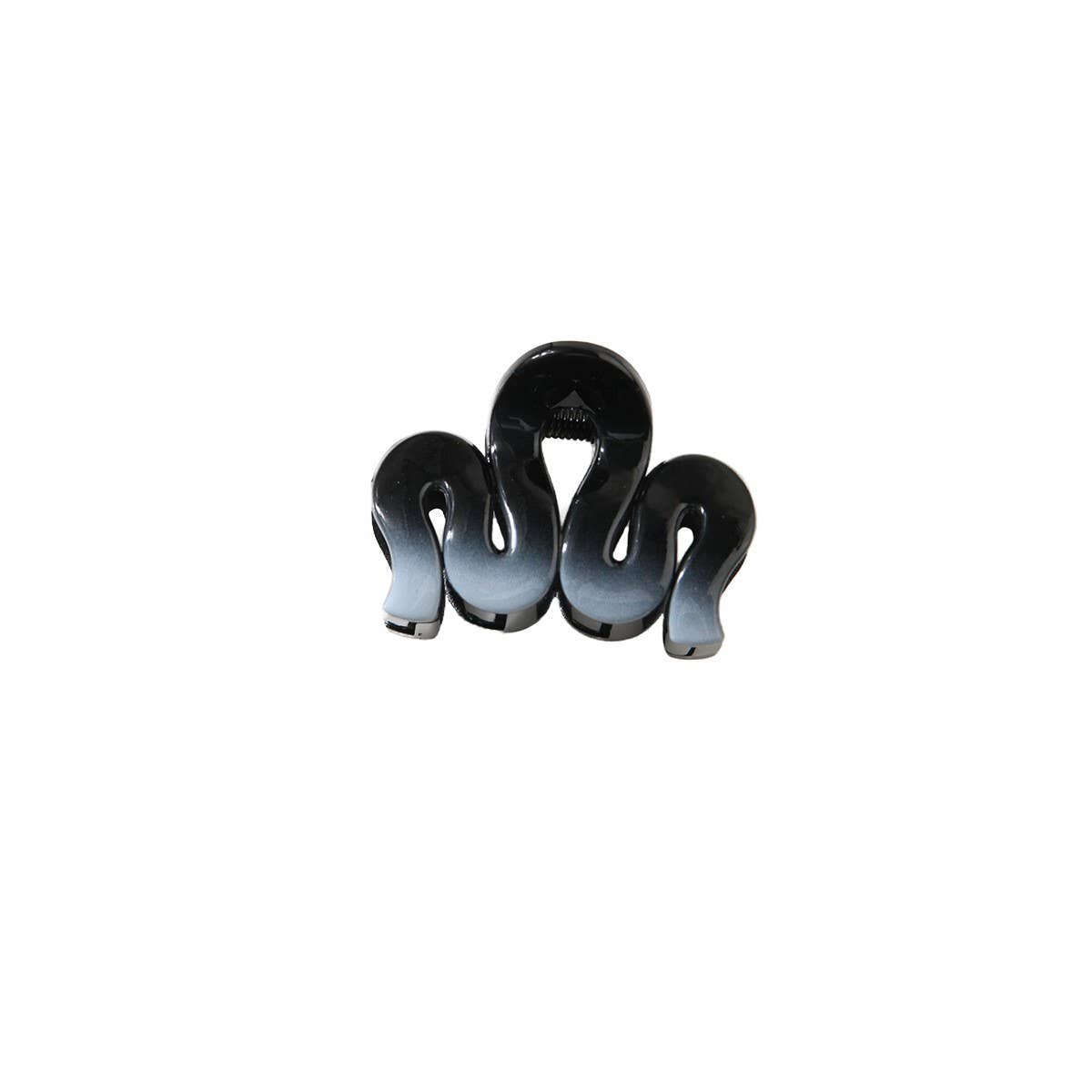 Wave gradient color half hair clip shark clip