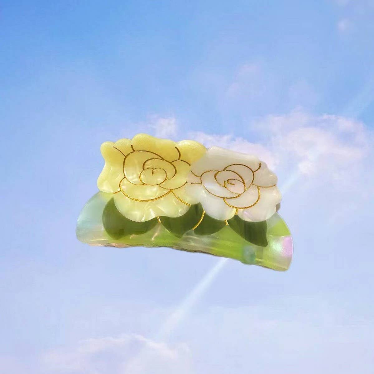 Vintage Lotus Mushroom Sweet Hair Clip