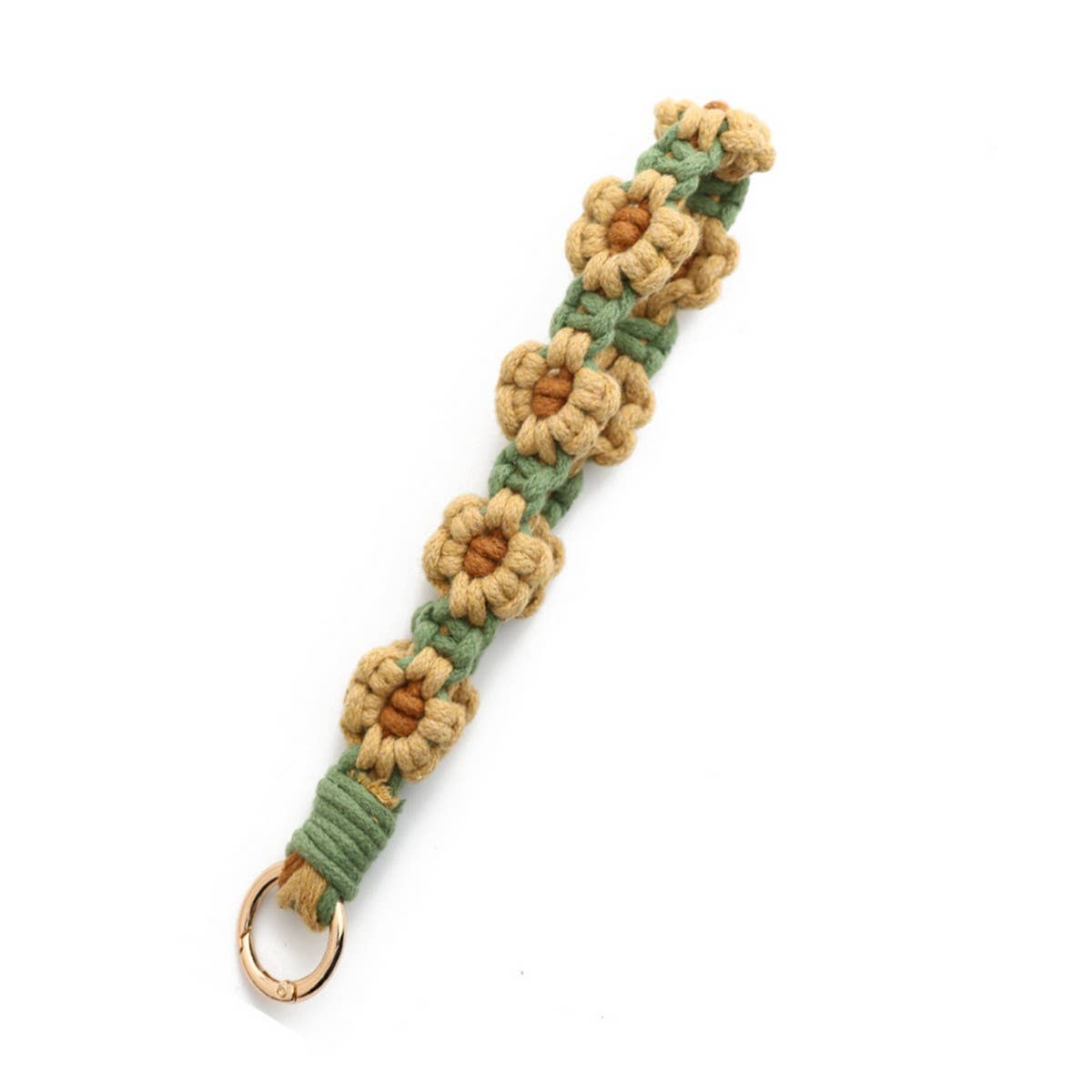 HANDWOVEN KEYCHAIN WRIST STRAP PENDANT