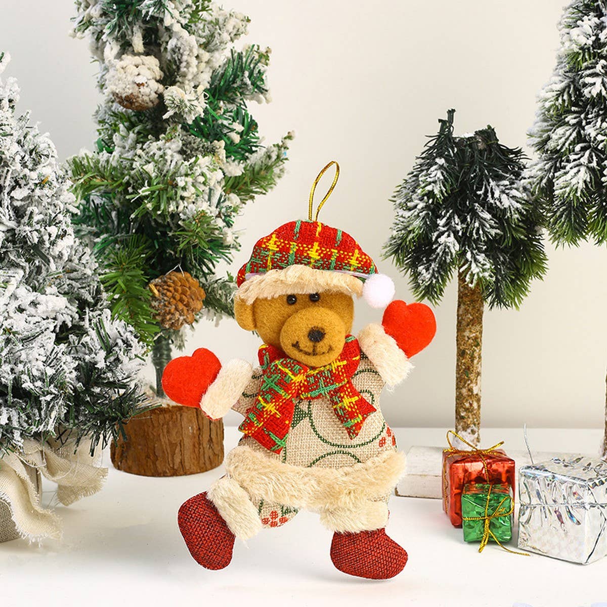 CHRISTMAS CLOTH FIGURINE CHRISTMAS TREE PENDANT
