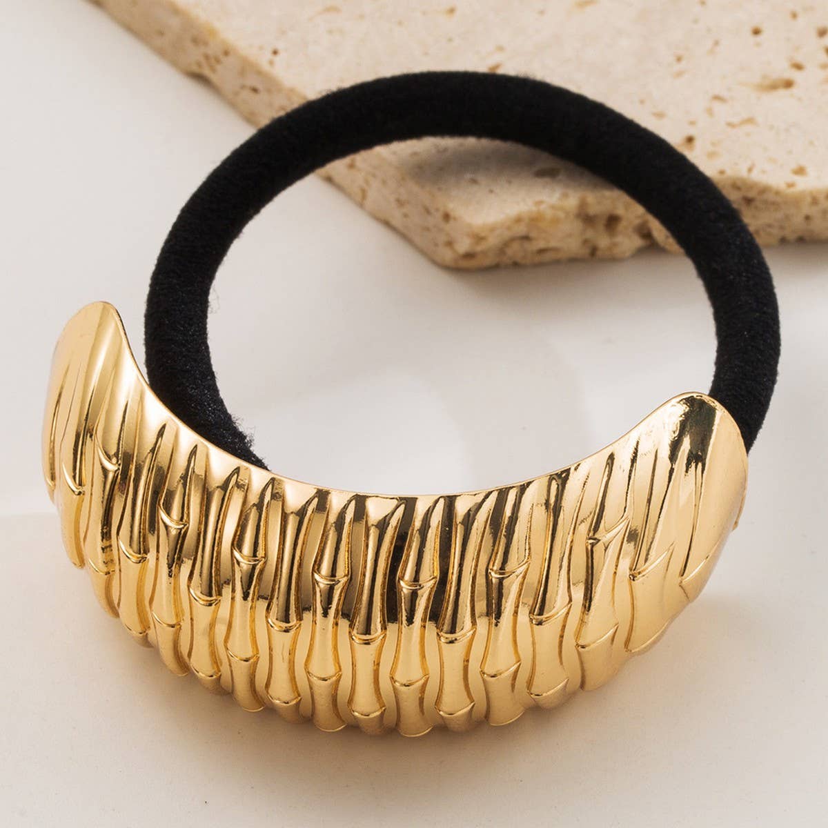 Minimalist Metal Elastic Hair Tie ? Soft & Stylish