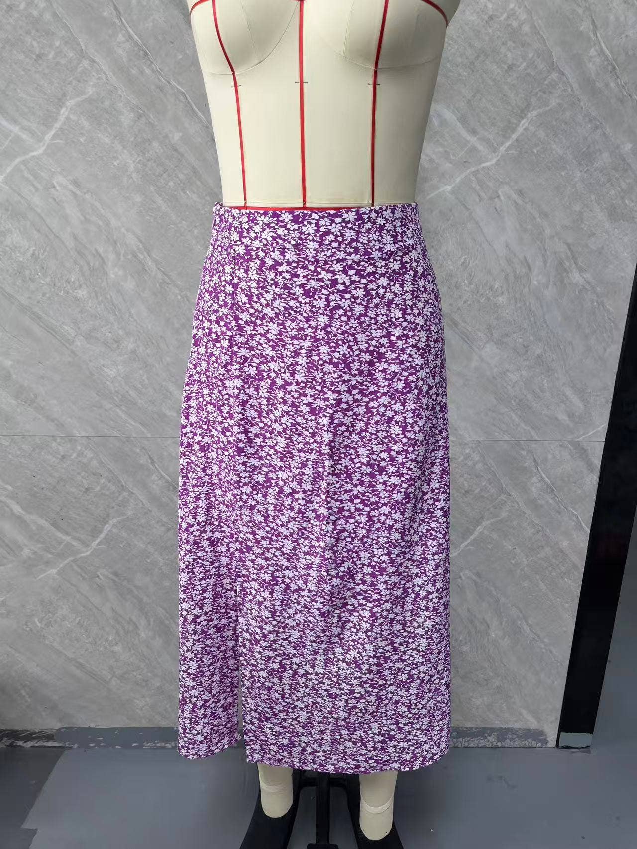 Flower of open fork A word wide skirts