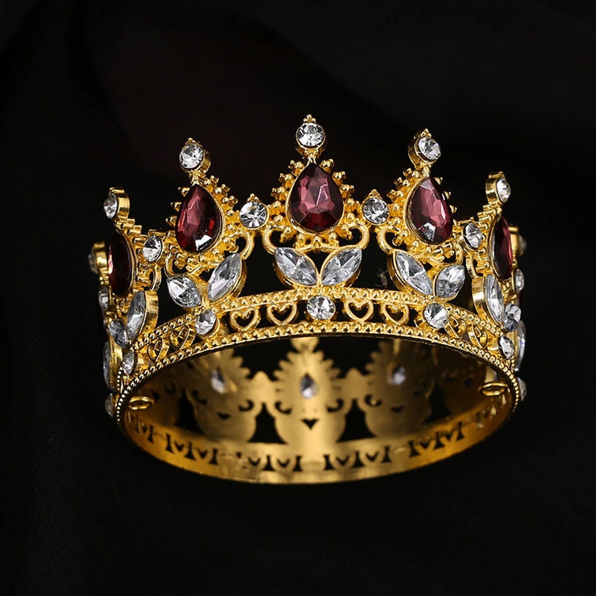 FLOWER CAKE DECORATION WEDDING CRYSTAL TIARAS