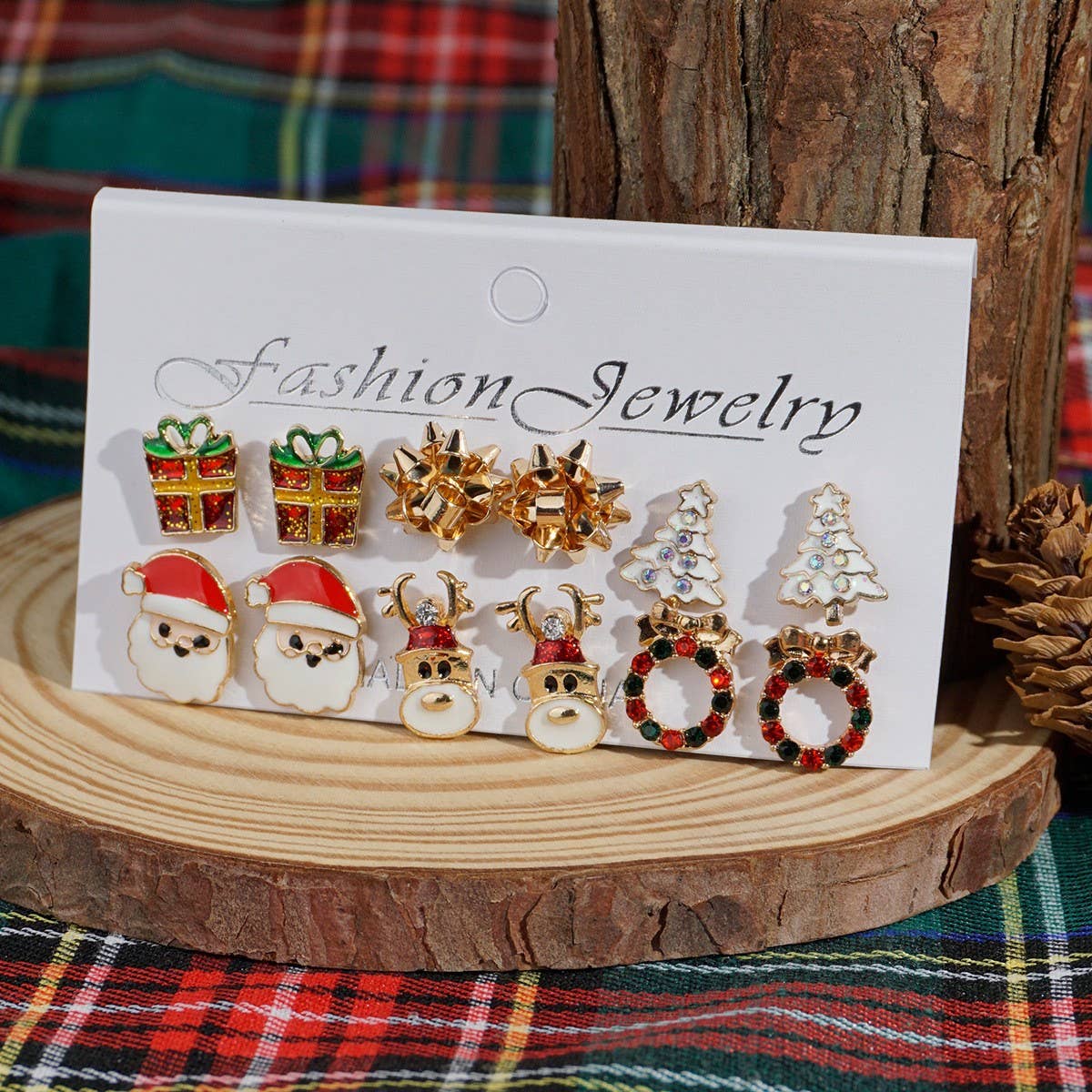 FASHION CHRISTMAS GIFT CARTOON CHRISTMAS EARRINGS_CWMM2620