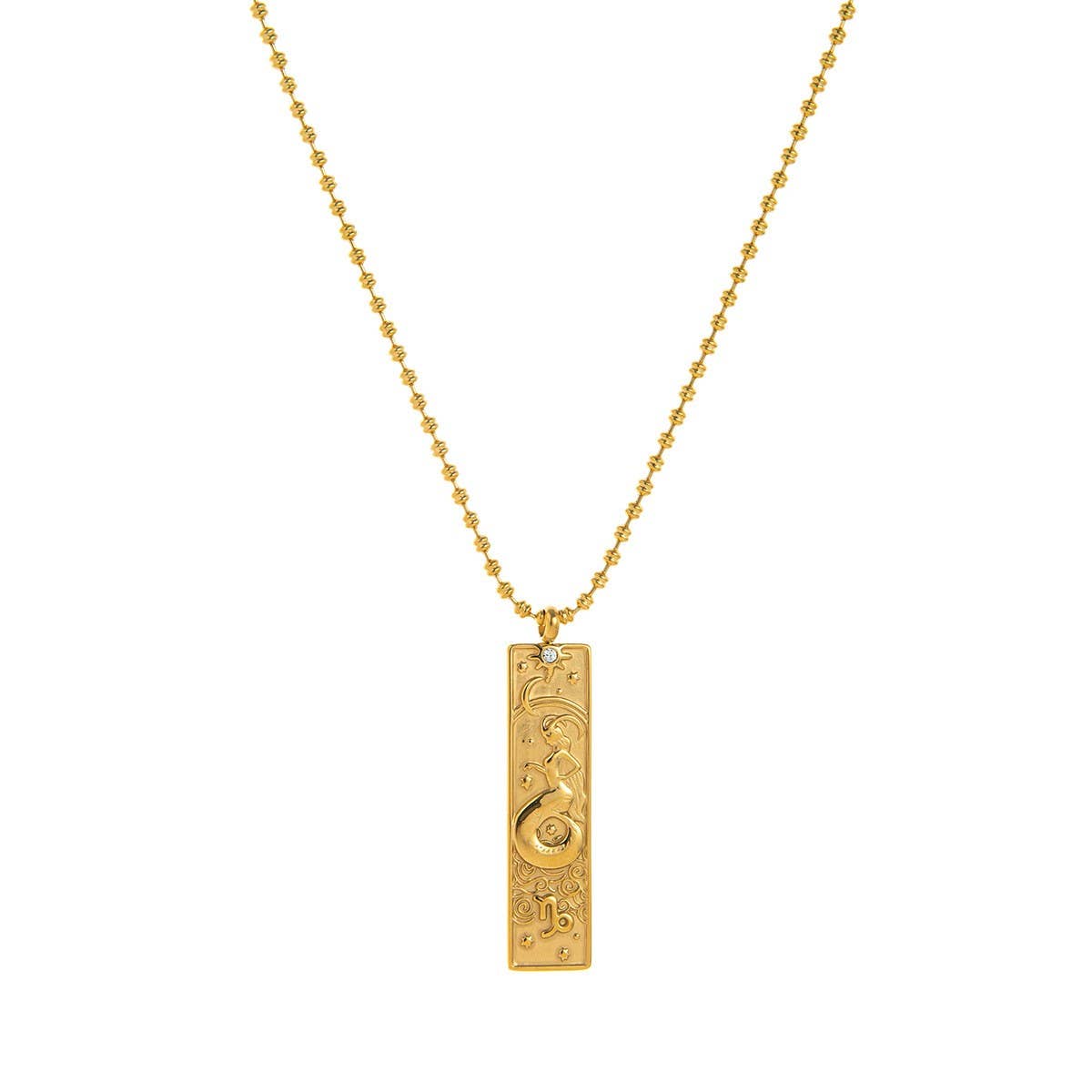 Stainless Steel 12 Zodiac Tarot Necklace_CWMM5712