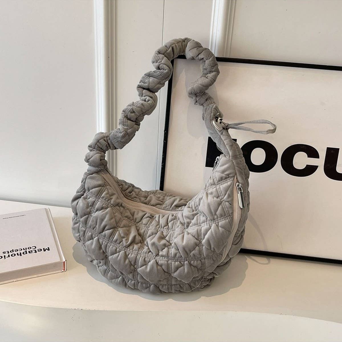 Plush Velvet Cloud Bag Women Large Shoulder Tote_CUAB00563