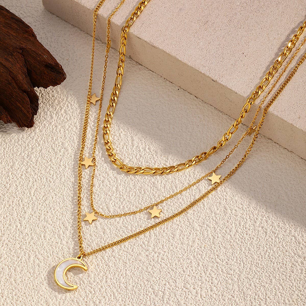 VERSATILEGEOMETRIC OT BUCKLE HEART-SHAPE NECKLACE_CWAJE05671