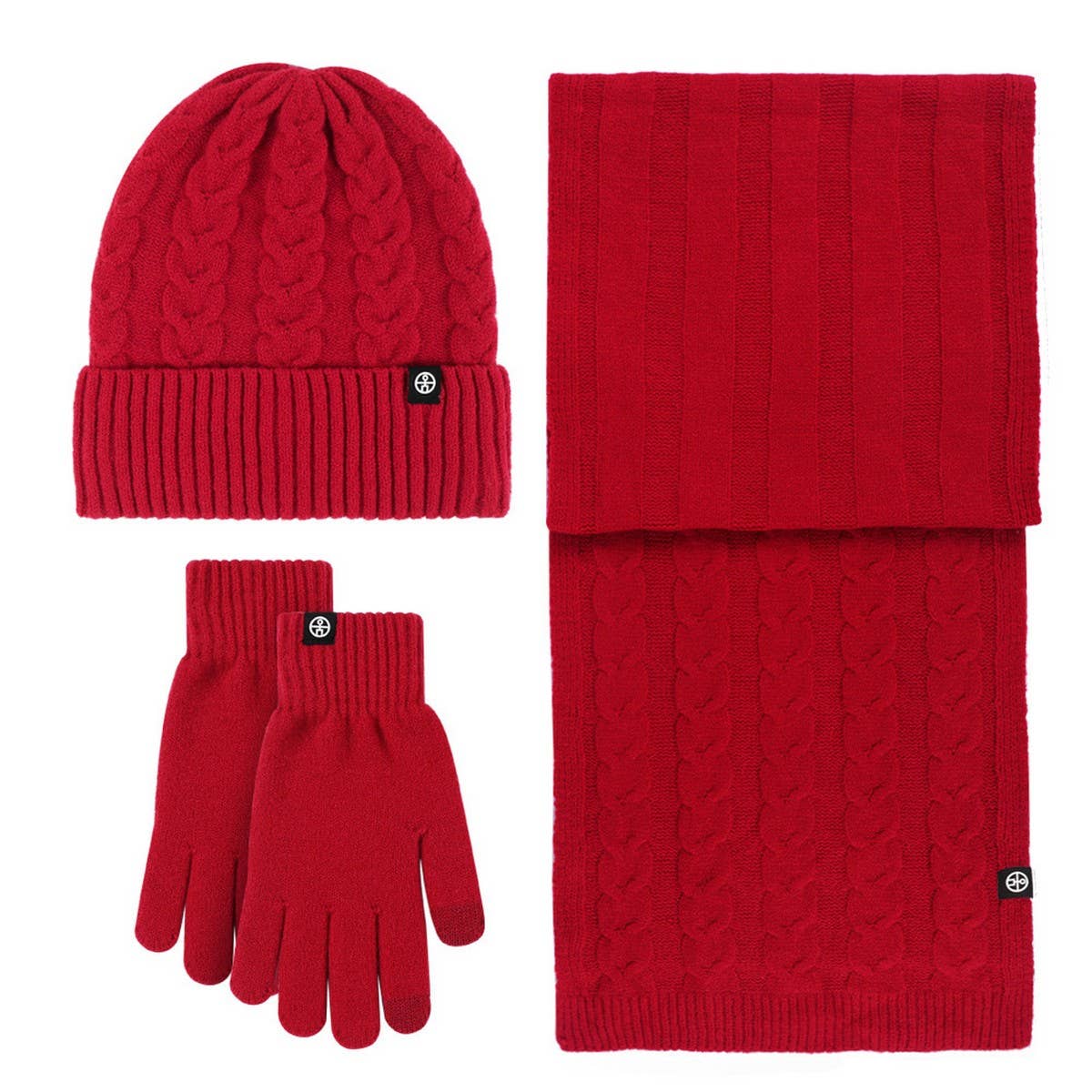 NEW SOLID COLOR WOOL KNITTED WARM THREE-PIECE SUIT_CWMM2776
