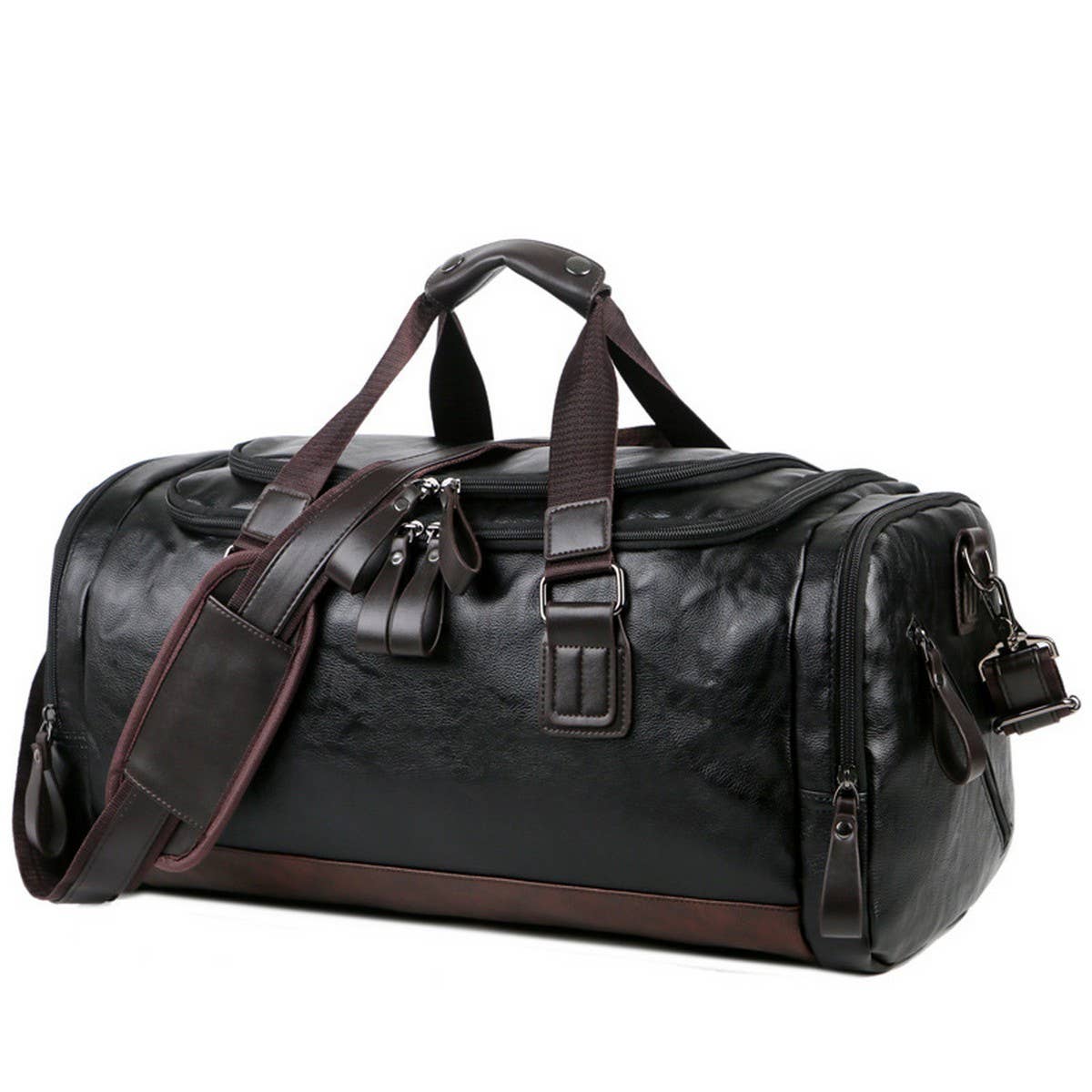 Small PU Travel Bag, Waterproof & Colorblock_CWAB5172